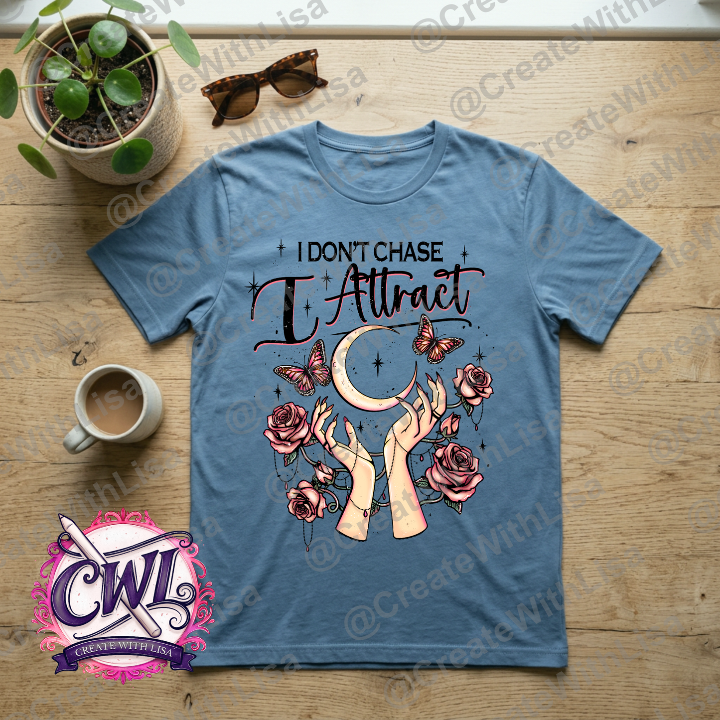 I Don't Chase | Sublimation Design | Digital Art
